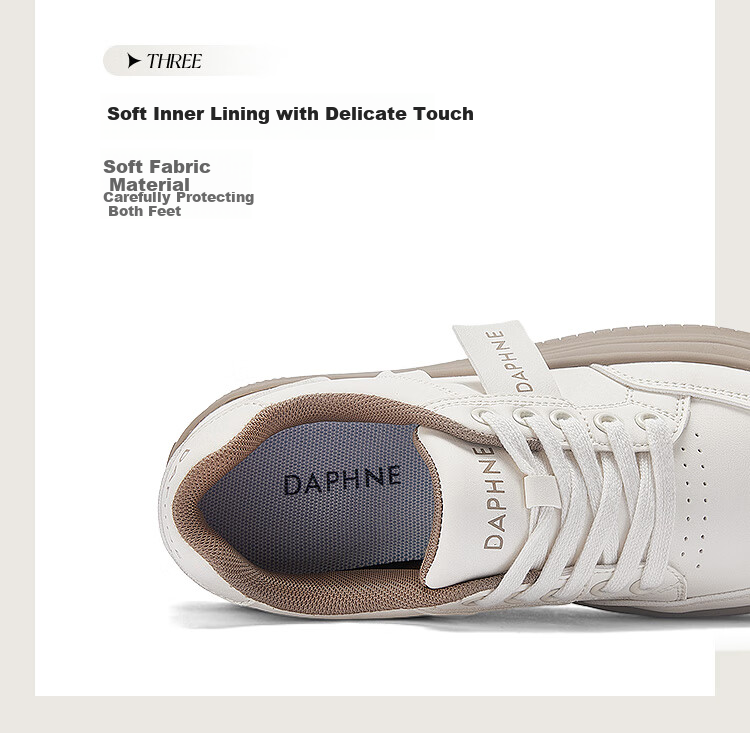 DAPHNE Women's Casual Versatile Shoes, Fashionable Thick-Soled Heightening Comfortable Student Sneakers, Brown, Size 36 16