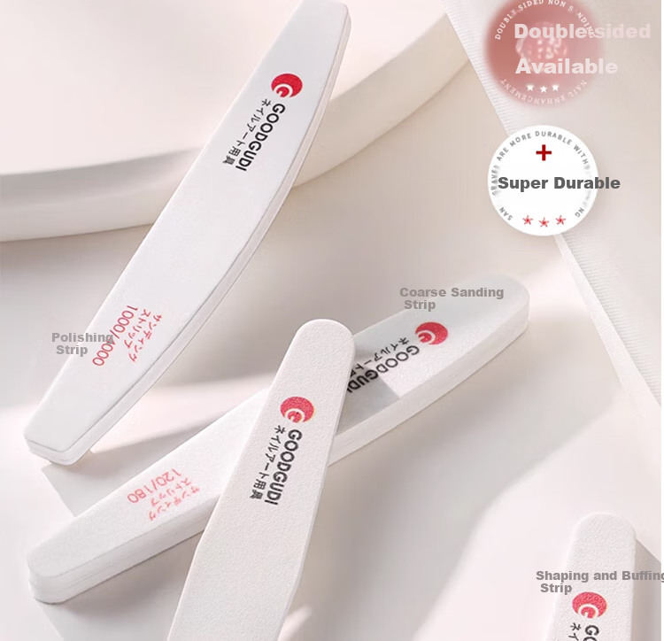 Goood 3 Double-Sided Nail File Sanding Strips for Manicure, Professional Nail Salon Polishing And Filing Tool Set 5