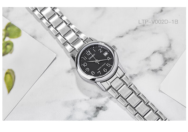 CASIO Women's Watch, Simple Quartz Waterproof Design for Students' Exams [Valentine's Day Gift], LTP-V002D 5