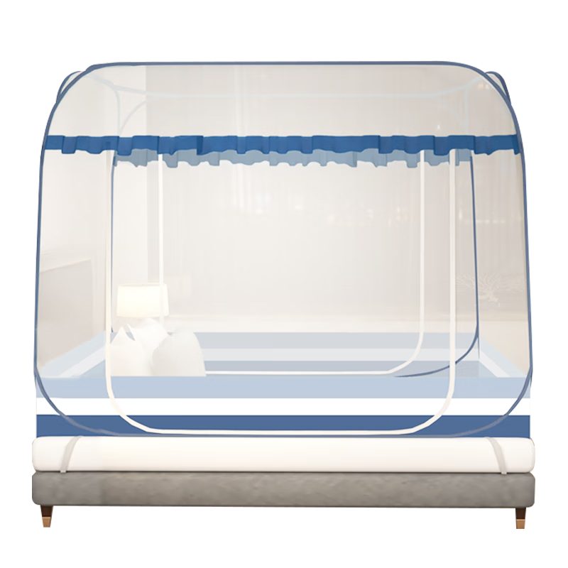 Grace Class A Mosquito Net without Installation, Double-Door Yurt Mosquito Net 1.2m [Dense Mesh]