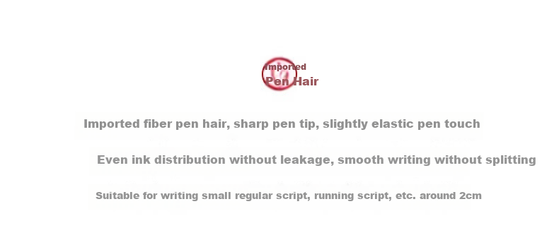 Liupintang [Mid-Autumn Festival Gift] Fountain Pen-Style Calligraphy Brush Professional Wolf Hair Soft Brush Small Regular Script Brush for Beginners Running Script Water-Style Practice Set Scientific Calligraphy Brush Ink Cartridge 7