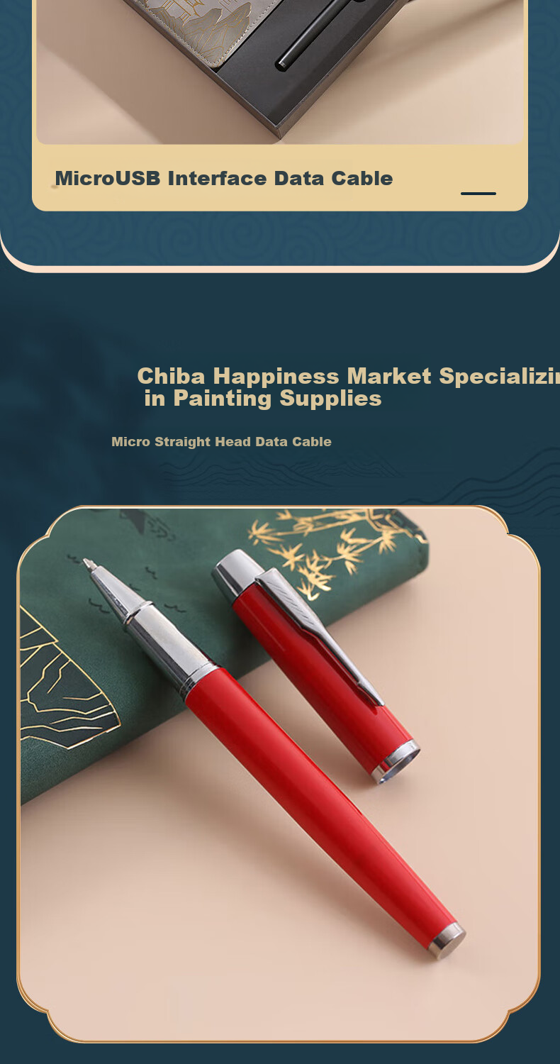 Youxueku Notebook Gift Box Set, National Trend Business Notebook with Pen, Annual Meeting Gift, Smoke Gray Two-Piece Set, Customization Available, Mid-Autumn Festival Gift 6