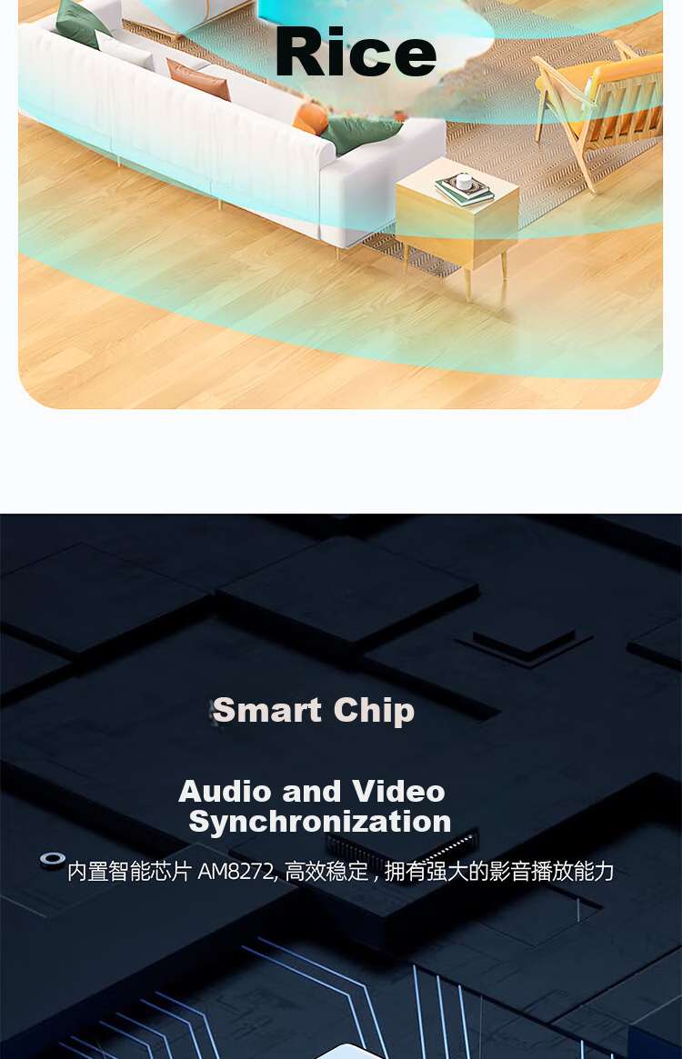UNITEK Wireless Screen Mirroring Device for Smartphones, HD HDMI Audio And Video Synchronizer, Compatible with Apple, Android, Huawei Phones, for Casting to Old TVs And Projectors, Wireless Video Transmitter V162A 11