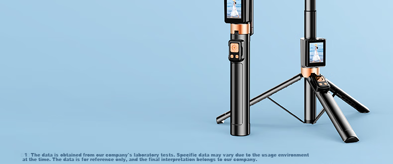 FUNSNAP Selfie Stick with Beauty Light, Handheld Telescopic Tripod for Mobile Phones, 360° Rotatable Multi-Functional Portable Floor Stand for Travel Live Streaming Outdoor Use 30