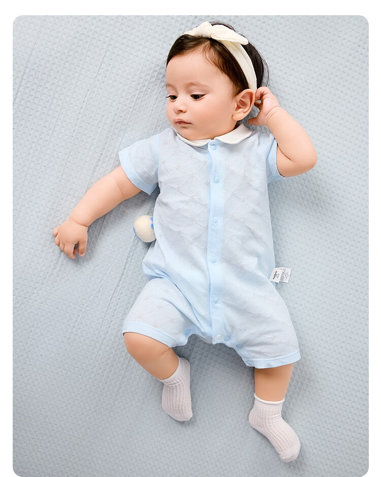 BALABALA Children's Clothing, Baby Romper, Pure Cotton, 2026 Summer New Style, Two-Piece Set, Infant Newborn Breathable Clothes, Soft And Cute 7