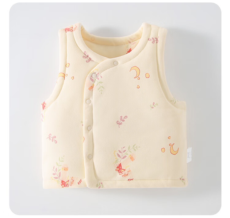Qiaojiao Duck Baby Vest 220g Newborn Cotton-Padded Sleeveless Jacket Pure Cotton Full Moon Boys Girls Autumn Winter Coat 11