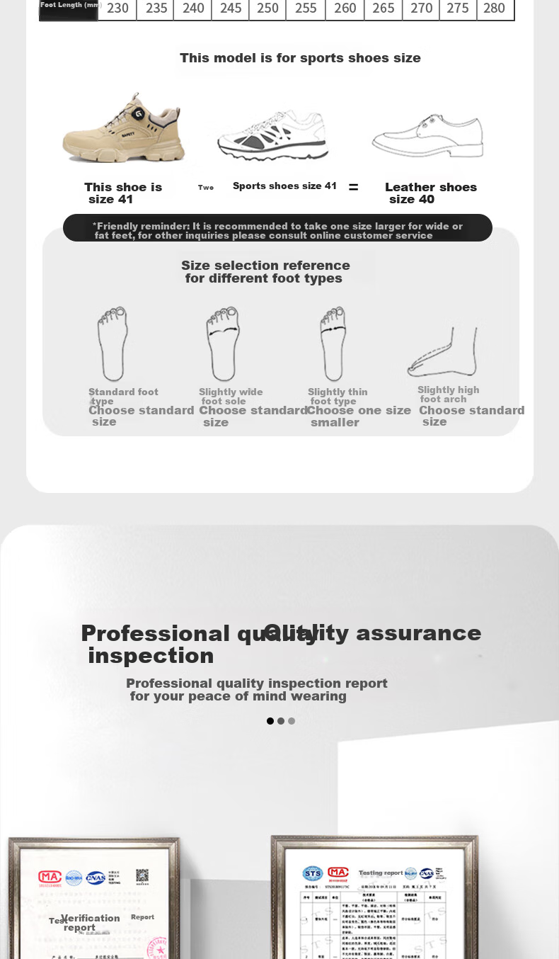 Fumeier Safety Shoes for Men, High-Top Steel Toe Cap, Anti-Smashing And Puncture-Resistant, Ultra-Light Comfortable Soft Sole Work Boots F078-1 Size 38 8