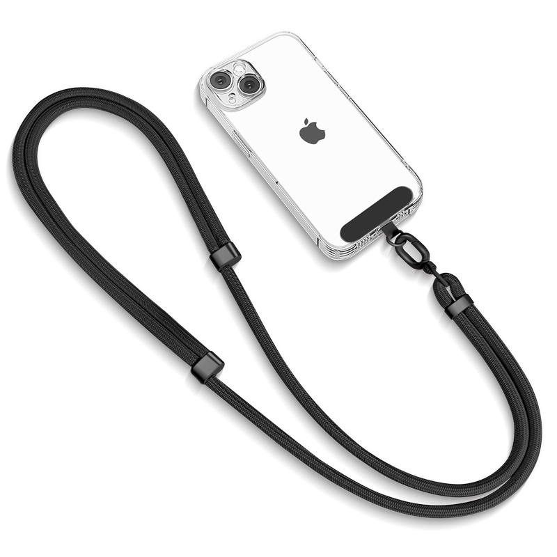 Yingyue Phone Lanyard Crossbody Strap Neck Chain European Anti-Theft Device Travel Anti-Loss Metal Patch Clip Pad Suitable for Apple Huawei Honor Xiaomi Samsung Anti-Fall Pendant Ornament