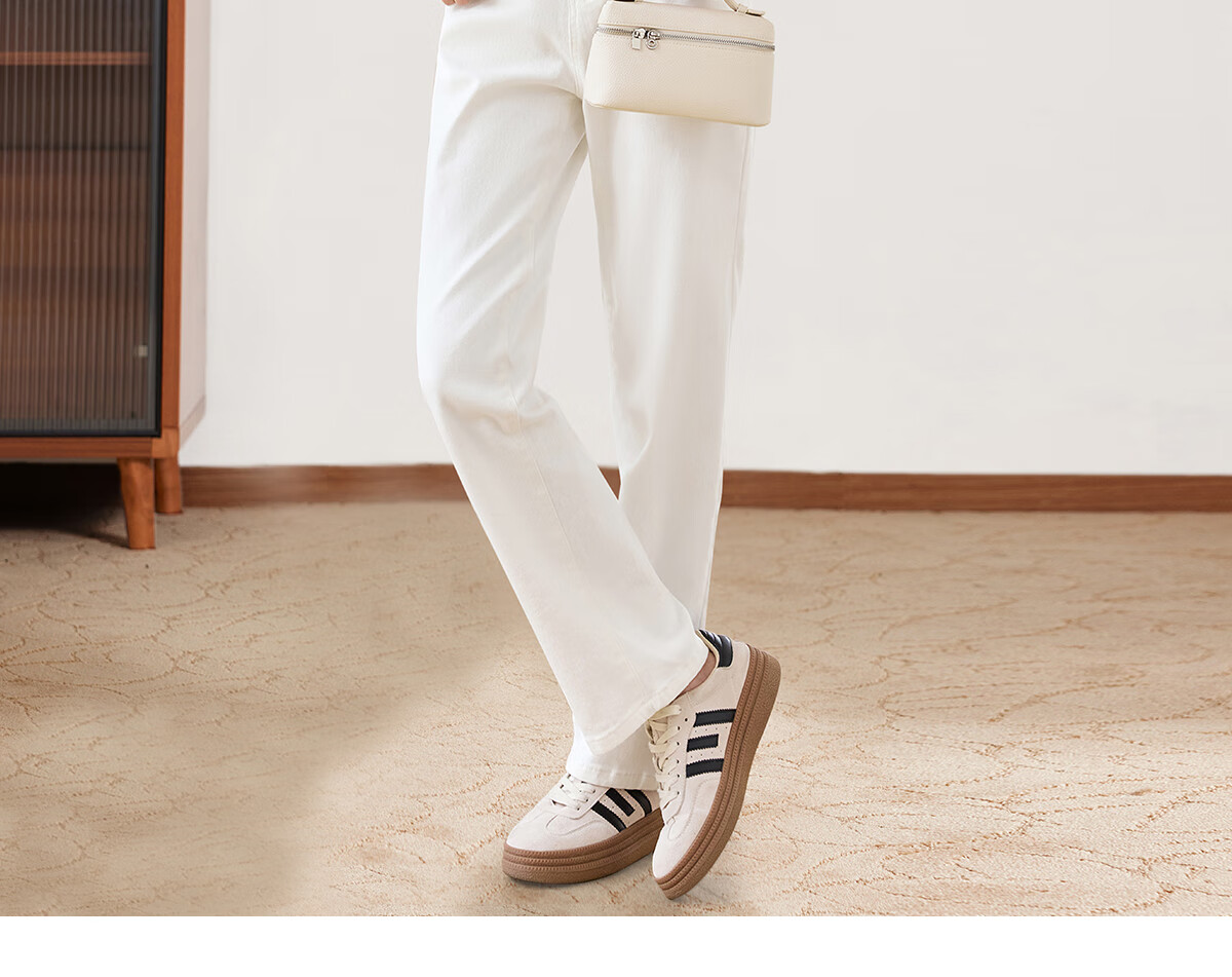 PinCai Women's Jeans, Spring And Autumn Black Straight-Leg Trousers, Slimming And Heightening Effect, Casual Denim Long Pants P143N1009 24