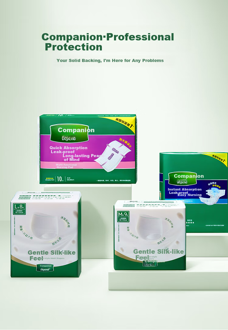 Depend Adult Pull-Up Diapers L Size 48 Pieces Waist 95-120cm Elderly Incontinence Underwear for Going Out, Thickened Leak-Proof 10