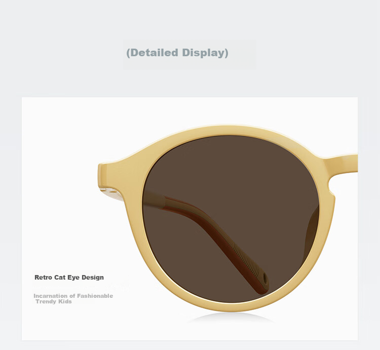 BOLON Versatile Cat-Eye Small Frame Children's Sunglasses for Boys And Girls, UV Protection Sunglasses BK5013A62 3