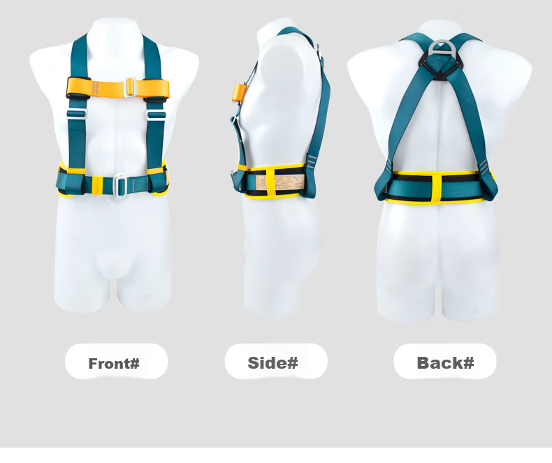 SHANDUAO Three-Point Safety Harness, AD8901 Single Large Hook, 1.8 Meters, Fall Protection for Working at Height, New National Standard 2