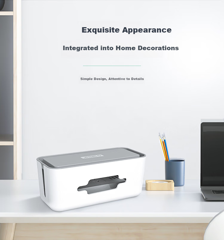 ORICO Power Strip Storage Box / Socket Storage Box / Multifunctional Cable Organizer Box / Multi-Port Power Strip Cable Storage Box / Flame Retardant Junction Box / Power Cable Organizer Box 6