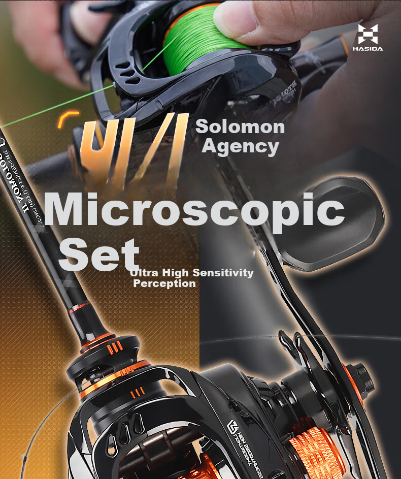 HISTAR Solomon Third Generation Micro Lure Water Drop Reel Set: 1.83mL Gun Handle + Left-Handed Butterfly Water Drop Reel 1