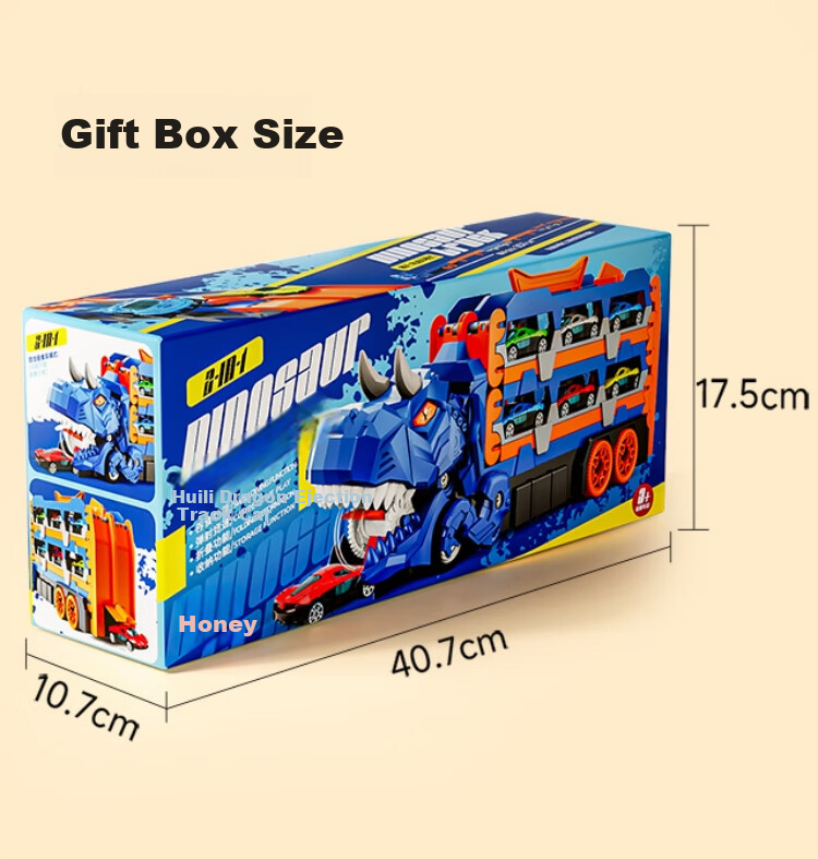 BAOLE STAR TOYS Children's Toy Car for Boys Aged 3-6, Birthday Gift, Track Car, Alloy Vehicle, Large Size, Ejecting Transport Truck 25