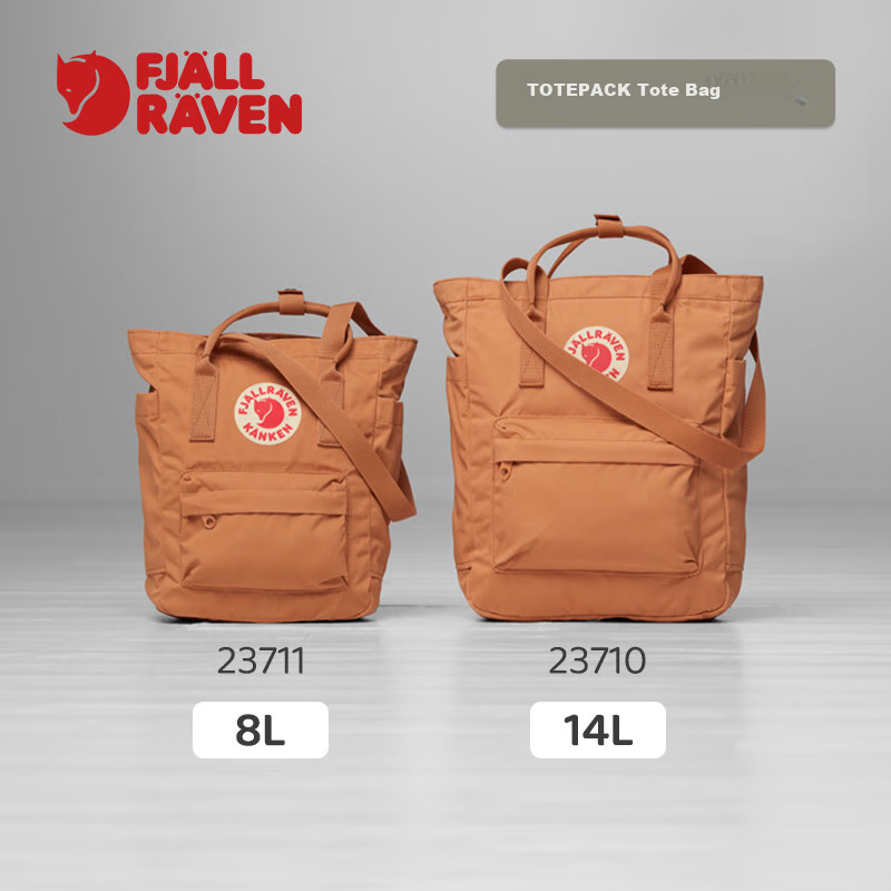 FJALLRAVEN Backpack for Men And Women, Handbag Kanken Totepack 23710-021 Misty Gray 14L