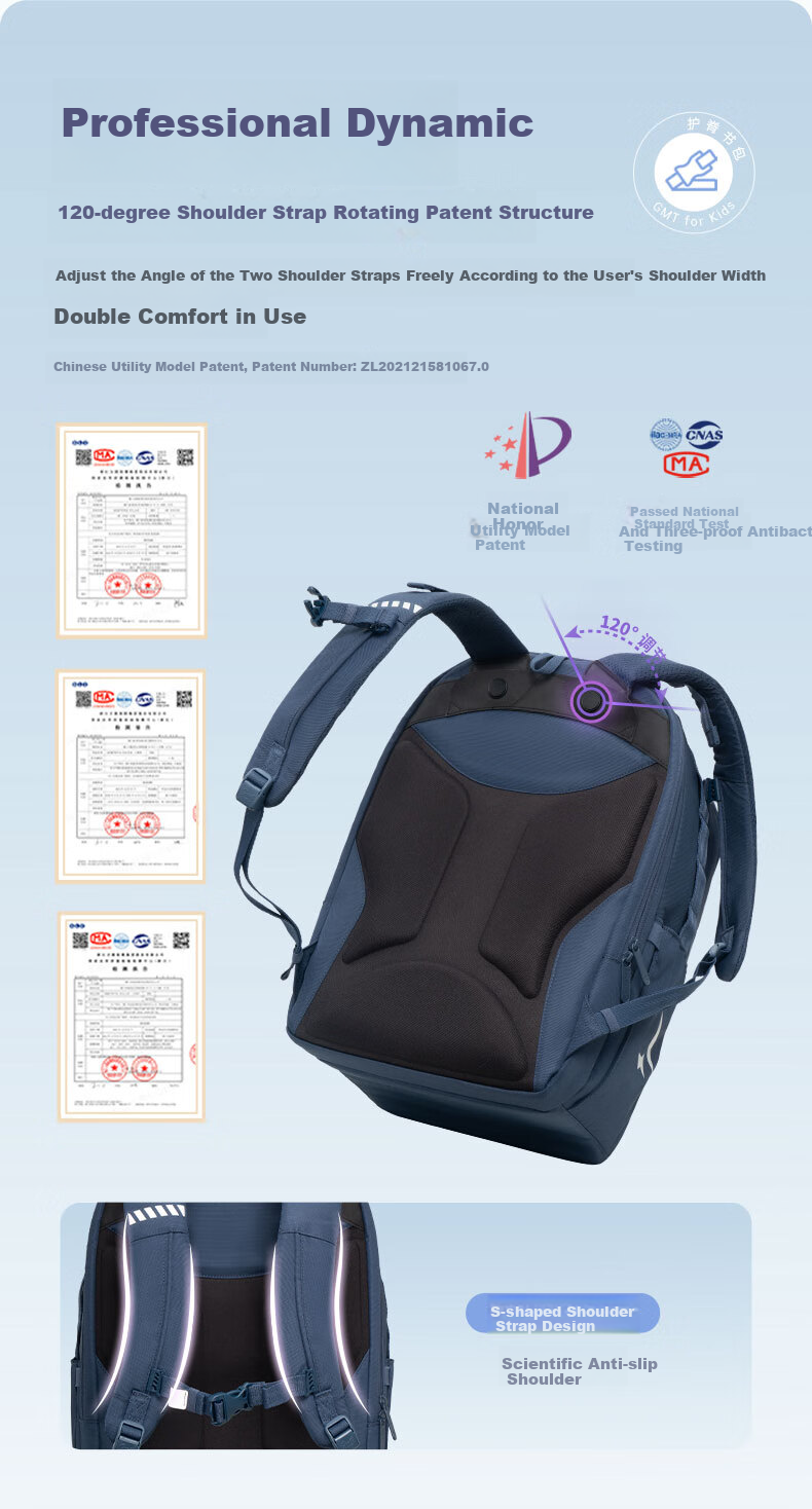 Gmt for Kids Large Capacity Backpack for Middle And High School Students, Spine Protection And Load Reduction Shoulder Bag for Primary School Students, Girls' Pink, Grades 5-6 5