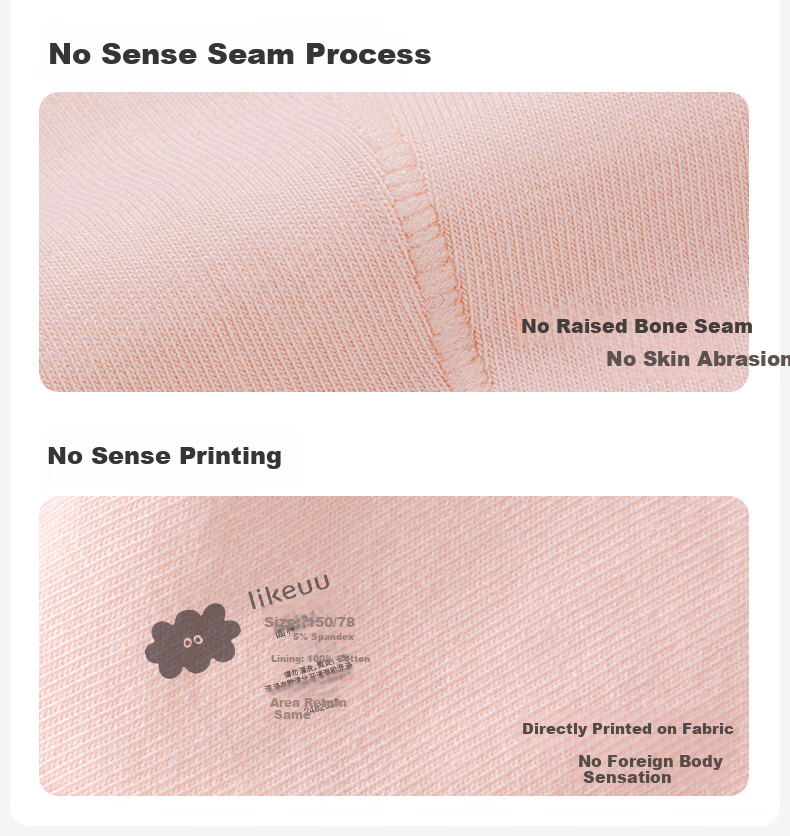 Like Uu Children's Underwear, Boys And Girls Pure Cotton Class A Underwear, Puberty Elementary School Students' Underwear [Girls' Triangle Combination 1] 12