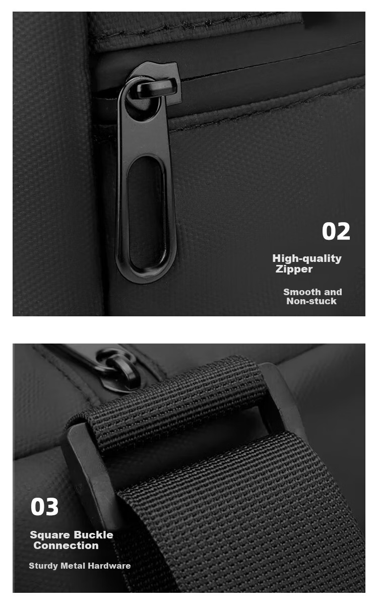 Lehuolvxing Fitness Bag with Wet And Dry Separation, Men's Travel Luggage, Large Capacity Handheld Sports Bag for Men, Short-Distance Business Trip Crossbody Backpack 14