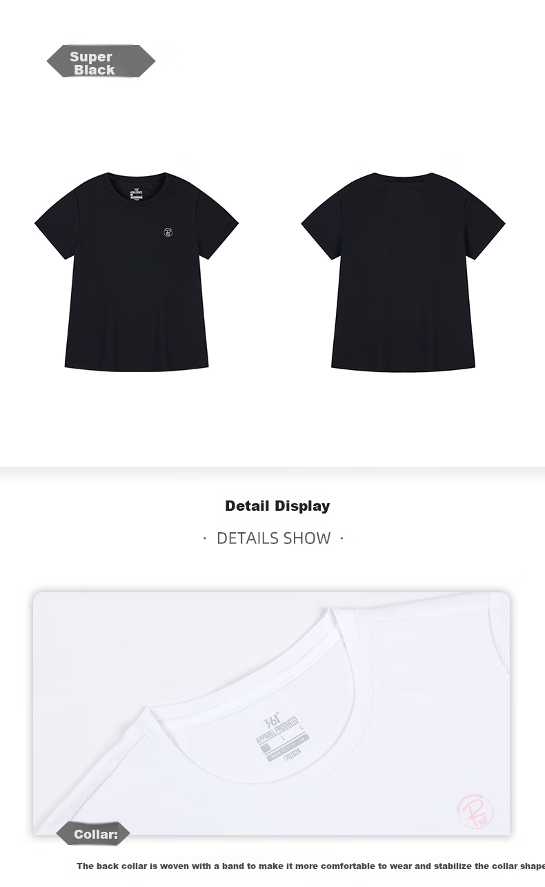 361° Women's Trendy Short-Sleeve T-Shirt, New Spring And Summer Quick-Dry Sportswear for Running And Yoga, Model 662424126H-8 48