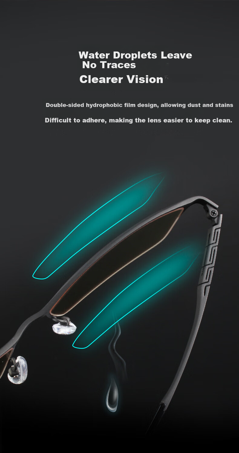 Blutech Professional Anti-Blue Light Radiation Glasses for Phone And Computer Use, Non-Prescription Eye Protection [Pure Titanium Semi-Rimless] 8