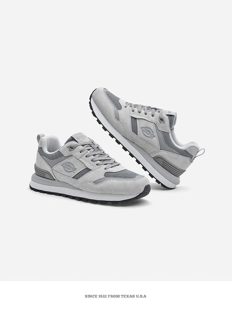 Dickies Men's Dad Shoes, Retro Casual Shoes, Height-Increasing Men's Shoes, Breathable Running Shoes for Summer, Sports Shoes, Size 39, Gray 9