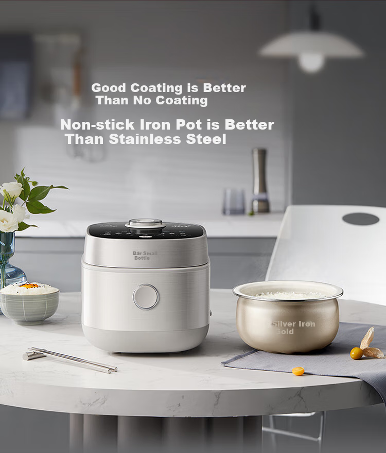 Bear Rice Cooker for 2-3 People, Zero Fluorine IH Iron Pot Non-Stick, Smart Reservation Micro-Pressure Multi-Function Firewood Rice 2L DFB-J20C6 10