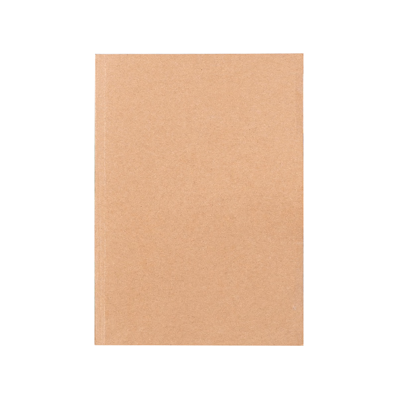 Deli A5 Single Notebook 128 Sheets Kraft Paper Grid Softbound Notebook Homework Draft Notebook for High School Students JA5128