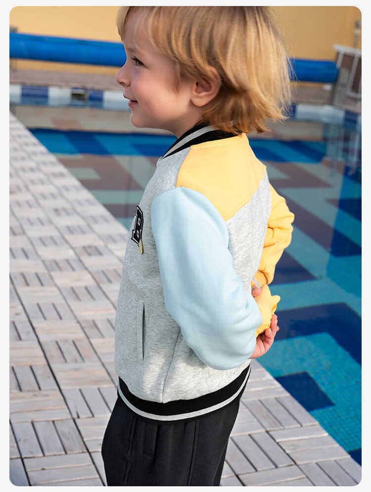 David Bella Kids Baseball Jacket Spring Boys College Style Top Baby Boys Coat 4