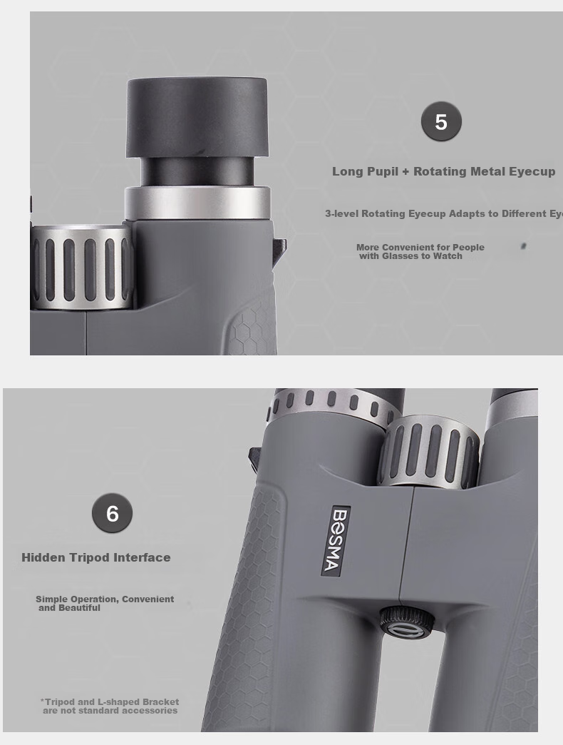 BOSMA Fenghu 2nd Generation 12x50ed Binoculars, Micro-Prism Field Magnesium Alloy, Waterproof, Honeybee Tracking, Scenery Viewing, Low-Light Night Visio 29