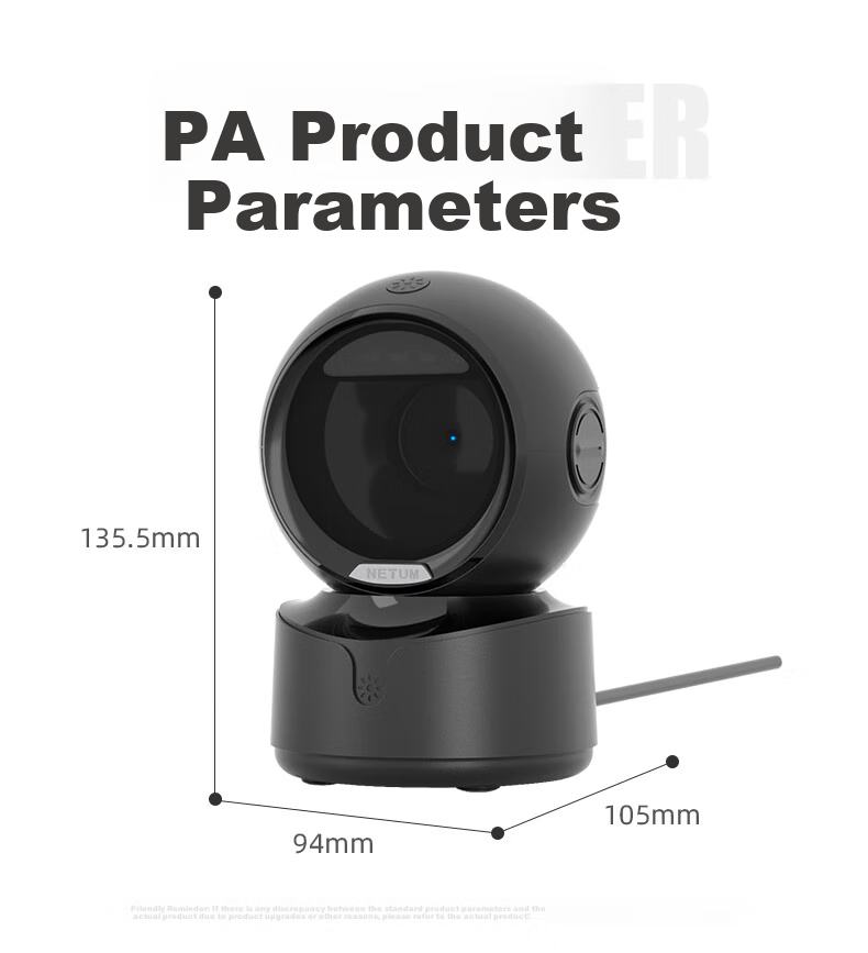 NTEUMM Supermarket Wireless Bluetooth Scanning Platform, Universal Barcode Payment Scanner Gun with Cash Register Box, Pharmaceutical Traceability Code Scanner for Payment Collection And Cash Register, A6 9