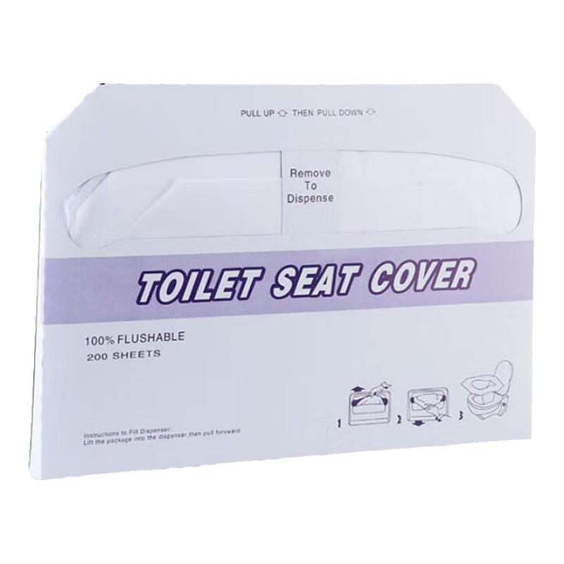 Miaomei Disposable Toilet Seat Covers 250pcs Water-Soluble Toilet Paper for Hotel Travel Maternity Use