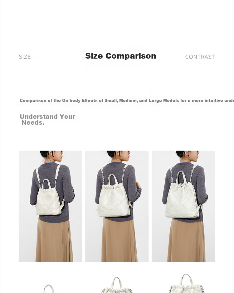 JUST STAR Zhao Zhaoyi's Same Style Backpack for Women, 2026 New Light Luxury Lightweight Travel Backpack, School Bag, Birthday Gift 4