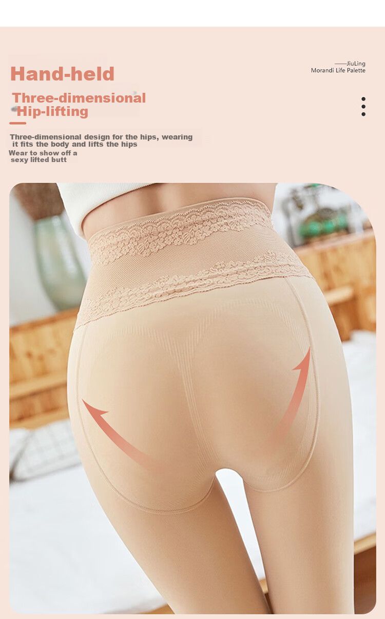 LangSha High-Waisted Leggings for Women with Fleece Lining, Slimming Effect, Thick Autumn And Winter Style, Bare Leg Look, All-In Thermal Pants 4