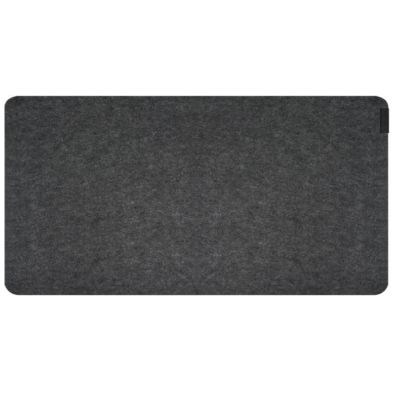 EXCO Felt Mouse Pad, Extra Large Desk Mat 1400*700mm, Computer Desk Office Gaming Wear-Resistant Thickened Keyboard Pad Non-Slip Rubber Bottom, Rollable Portable, Black And Gray 0264