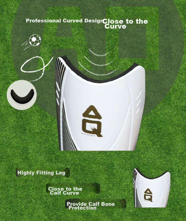 AQ Soccer Shin Guards Sports Insert Plates for Adults And Children, S63681, Two-Pack, M140-160cm 4