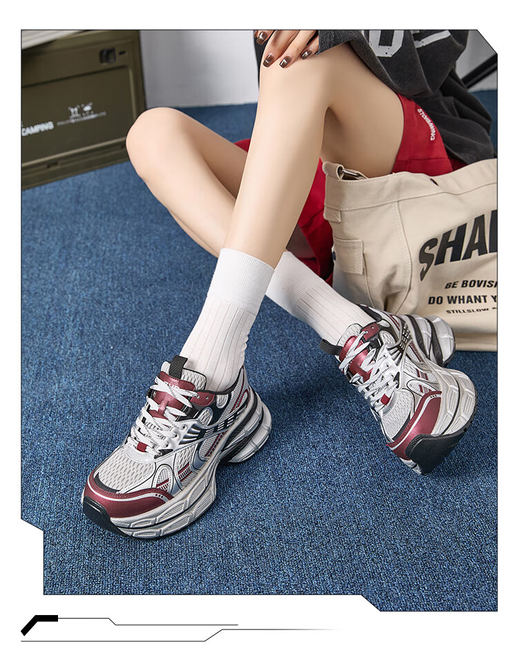 ZHR Silver Dad Shoes for Women, Trendy Sports Casual Couple Shoes, Thick-Soled Height-Increasing Women's Shoes, JT67 Silver, Size 38 16
