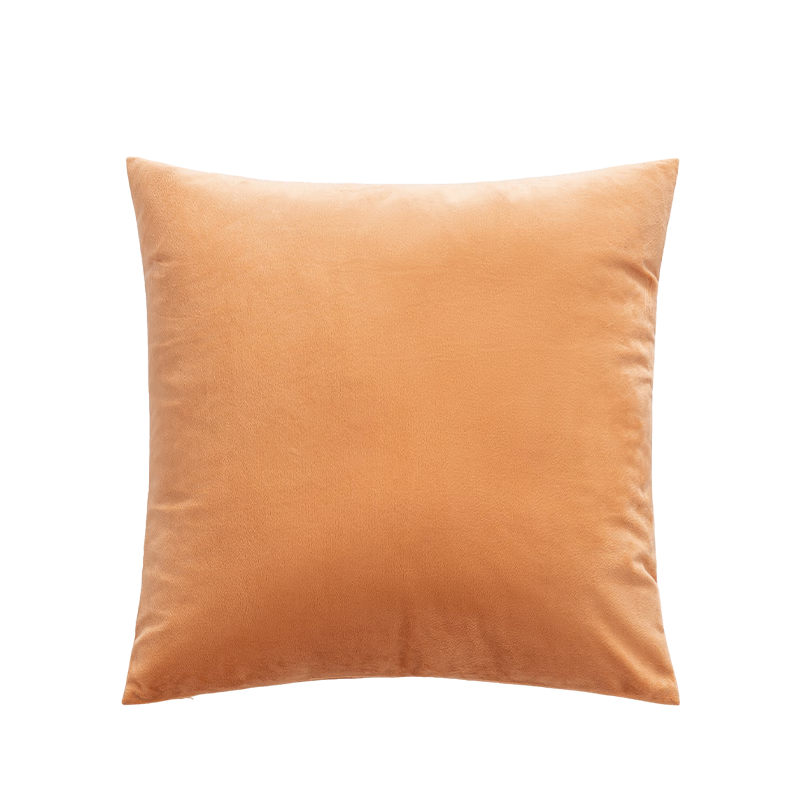 JD Original Marshmallow Pillow, Ultra-Soft Cotton Fleece Sofa Bed Head Living Room Office Lumbar Support Cushion, Tea Gold Color, 45x45cm