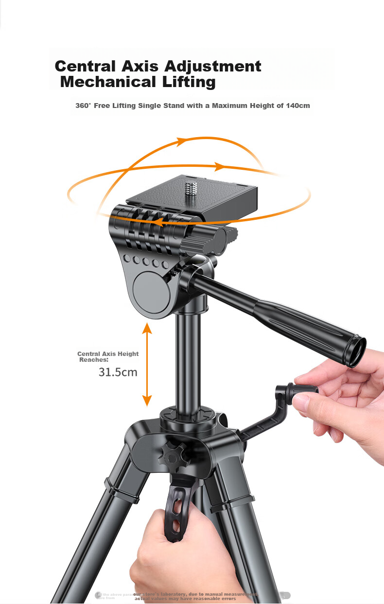 JIAHUACAI Tripod Camera Stand for DSLR, Smartphone, Professional Photography, Portable Mirrorless Camera Tripod with Ball Head for Live Streaming, Photography, Outdoor Travel, Anti-Shake, Suitable for Canon And Sony Cameras 3