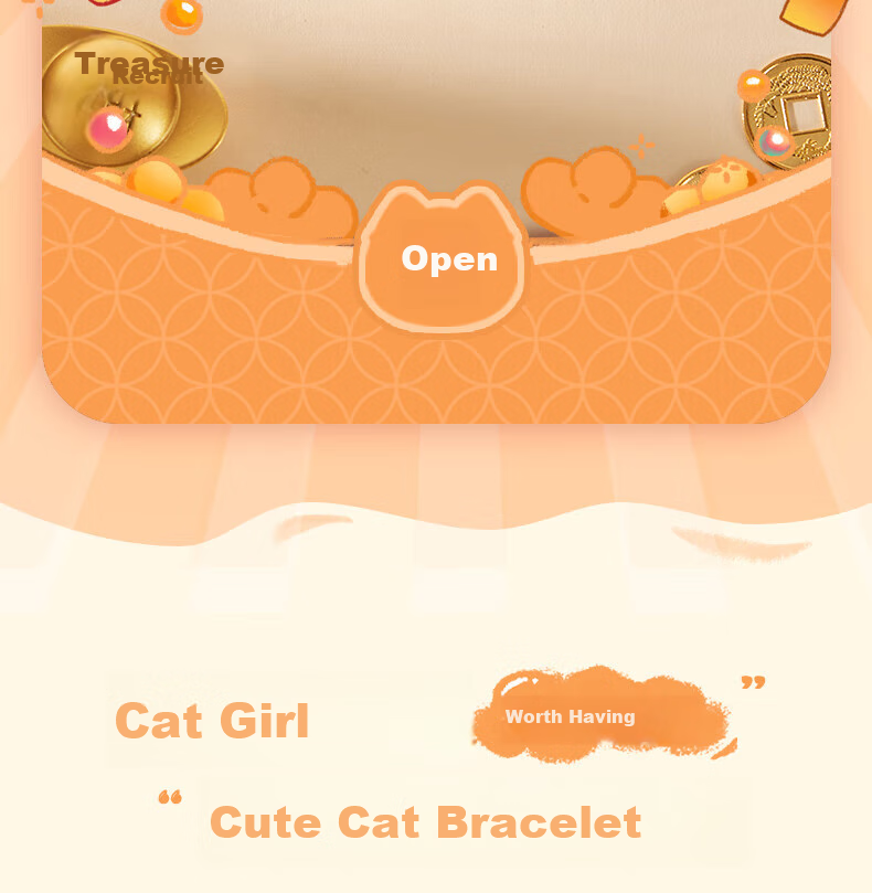 Dayingbowuguan Anderson Cat Turn-Turn Cat Yellow Crystal Light Luxury Bracelet, Women's High-End Beaded Bracelet, Birthday Gift for Girls 3
