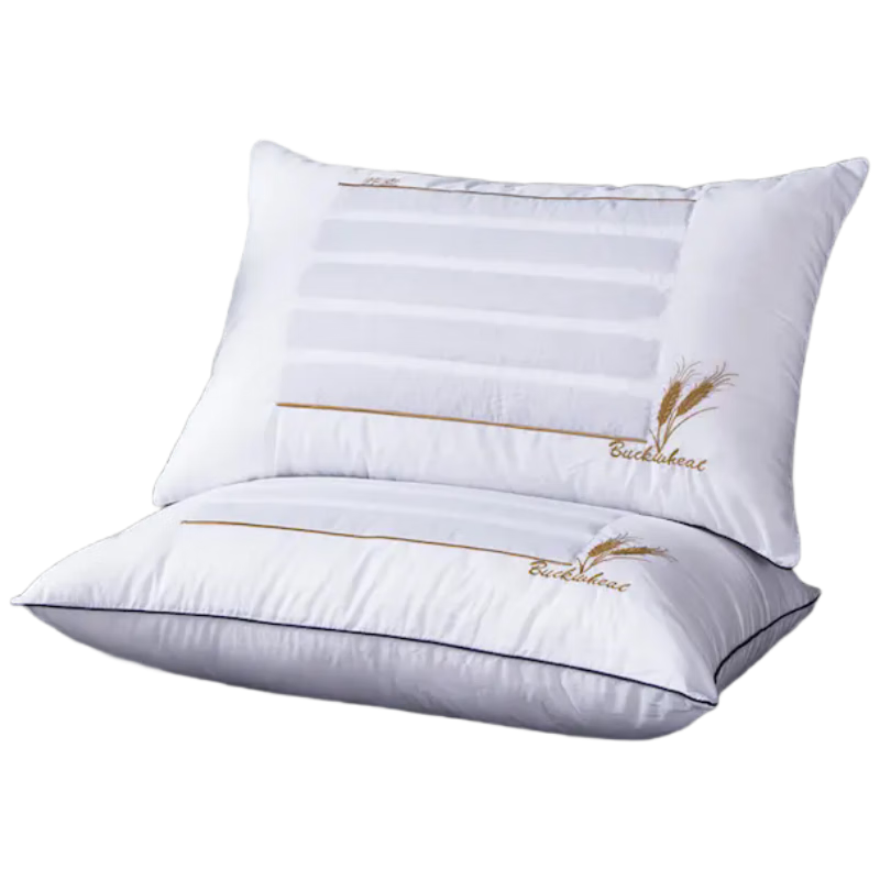 Jinhao Dual-Use Buckwheat Pillow Core Neck Support Pillow Ultra-Fine Fiber Pillow 45*70cm 850g