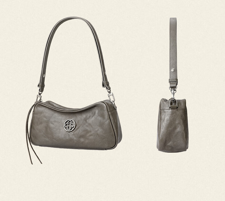 CASSILE Women's Handbag, Tote Bag, Vegetable Tanned Top-Grain Leather, Light Luxury Shoulder Underarm Bag, 520 Gift 22