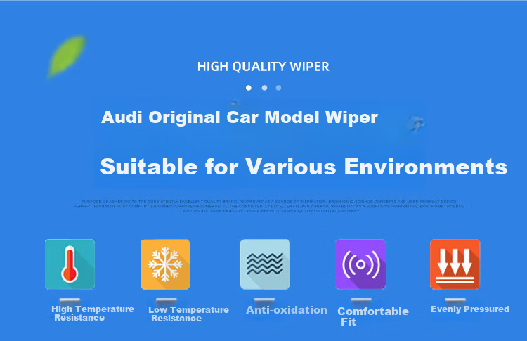 Aoye Windshield Wipers Compatible with Audi Q3 (2012-2026 Models), Boneless Design, Original Size Front Wiper Blades, 1 Pair, 24" + 21" 2