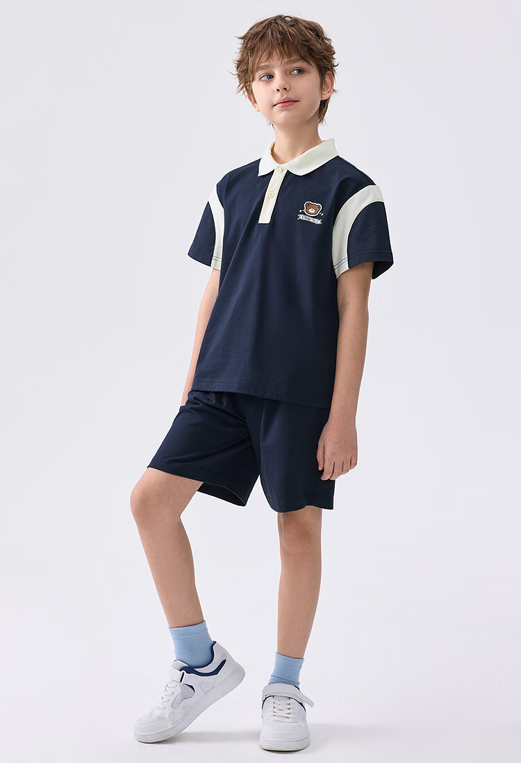 Balabala Kids Short Sleeve Set 2025 Summer Boys Baby Two-Piece Thin College Style 208225119108 20