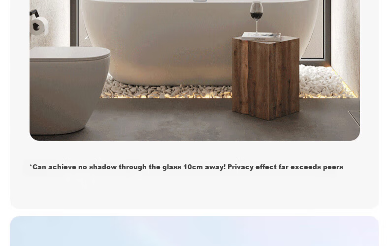 Zichen Window Static Cling Frosted Film, Light-Transmitting But Opaque Window Sticker, Glass Decal, Bathroom Privacy Film 26