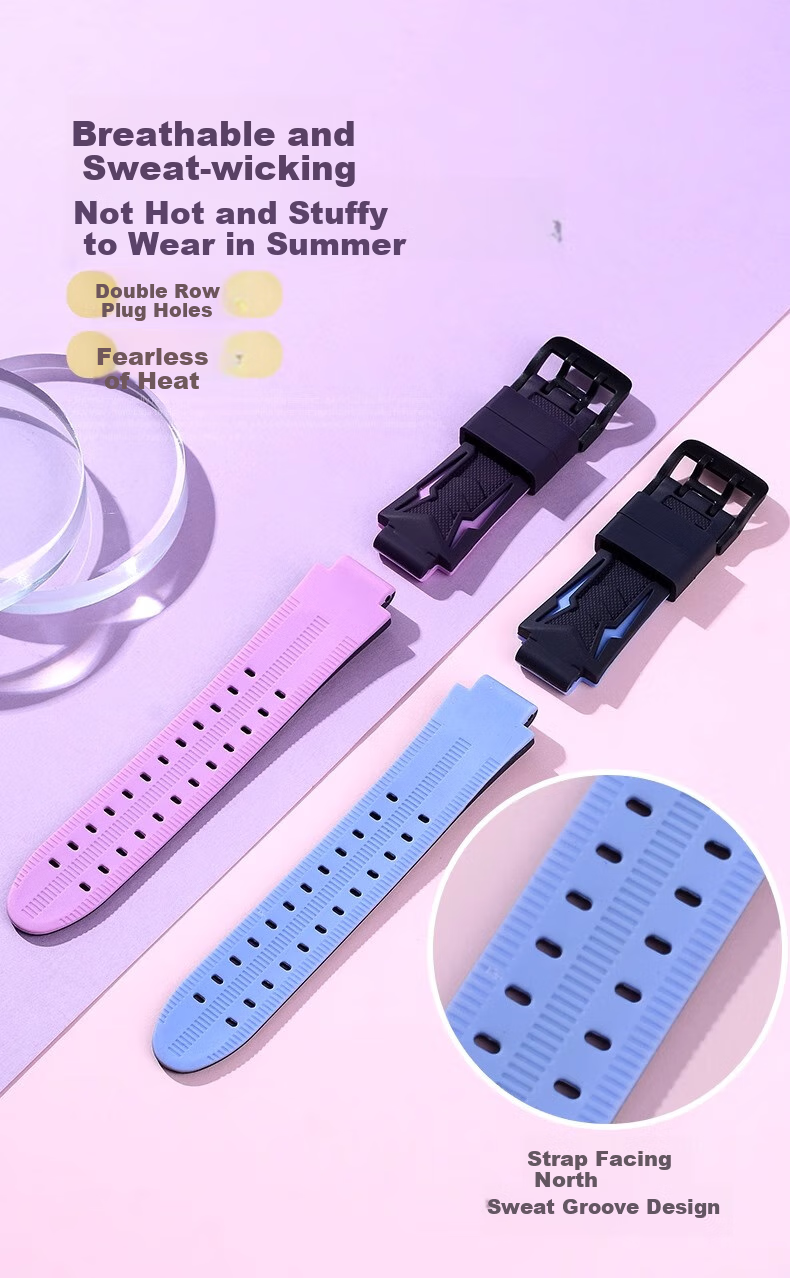 CHENSONG Compatible Silicone Watch Band for Xiaotiancailiao Smartwatch, Suitable for Xiaotiancailiao Z7A, Z11/N3/q1a/Q2A/D2/A/D3/Z6P/z9/z8/z7/Z6S/z6/z5A/pro 1