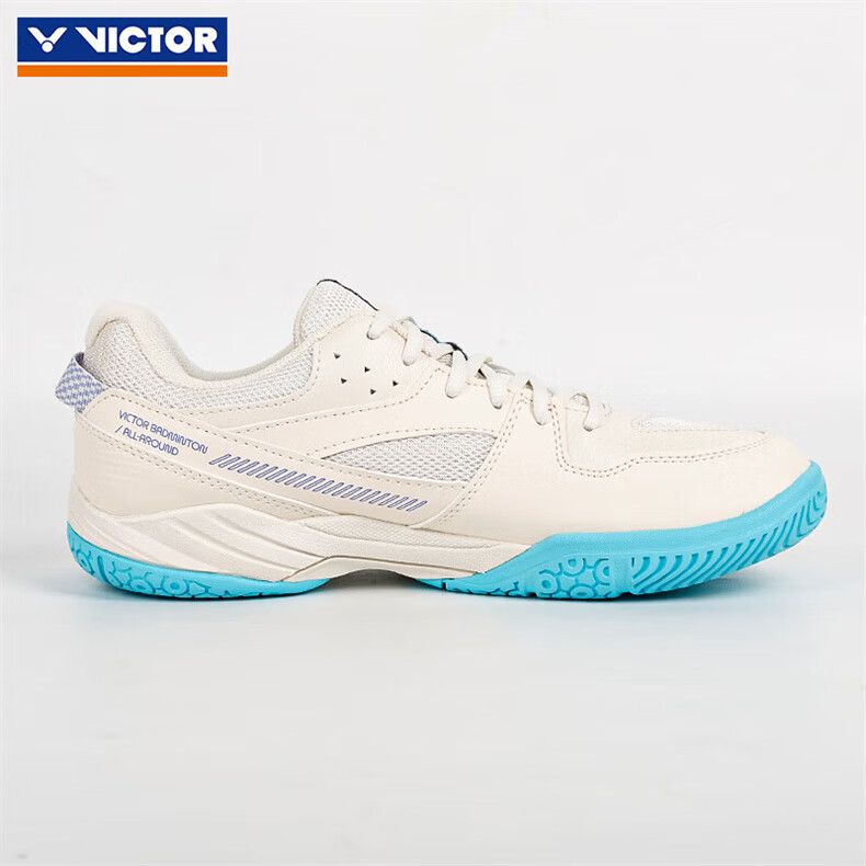 VICTOR Badminton Shoes A170II Second Generation, Unisex Wear-Resistant Breathable Sports Shoes, White And Gray, Size 43 5