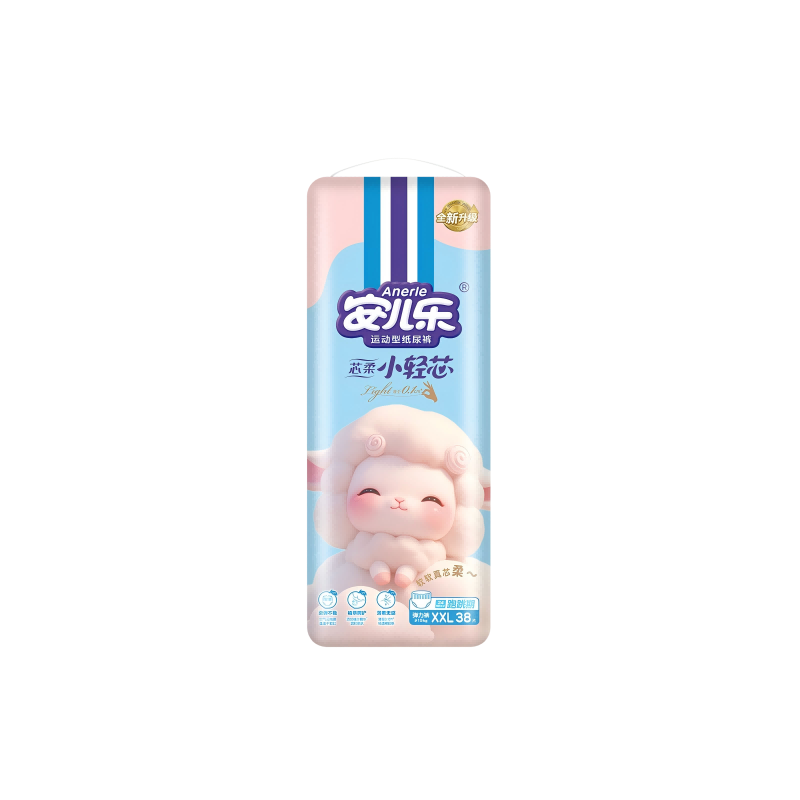 Anerle [No Carbamide] Soft Core Pull-Up Diapers XXL 38 Pieces (≥15kg), Soft And Skin-Friendly