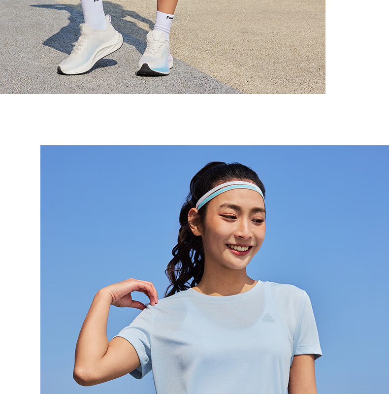 PEAK Quick-Dry Sports Set for Men, Summer Running Casual Badminton Outfit, Breathable Two-Piece Short-Sleeve Shorts for Men DF152001 35