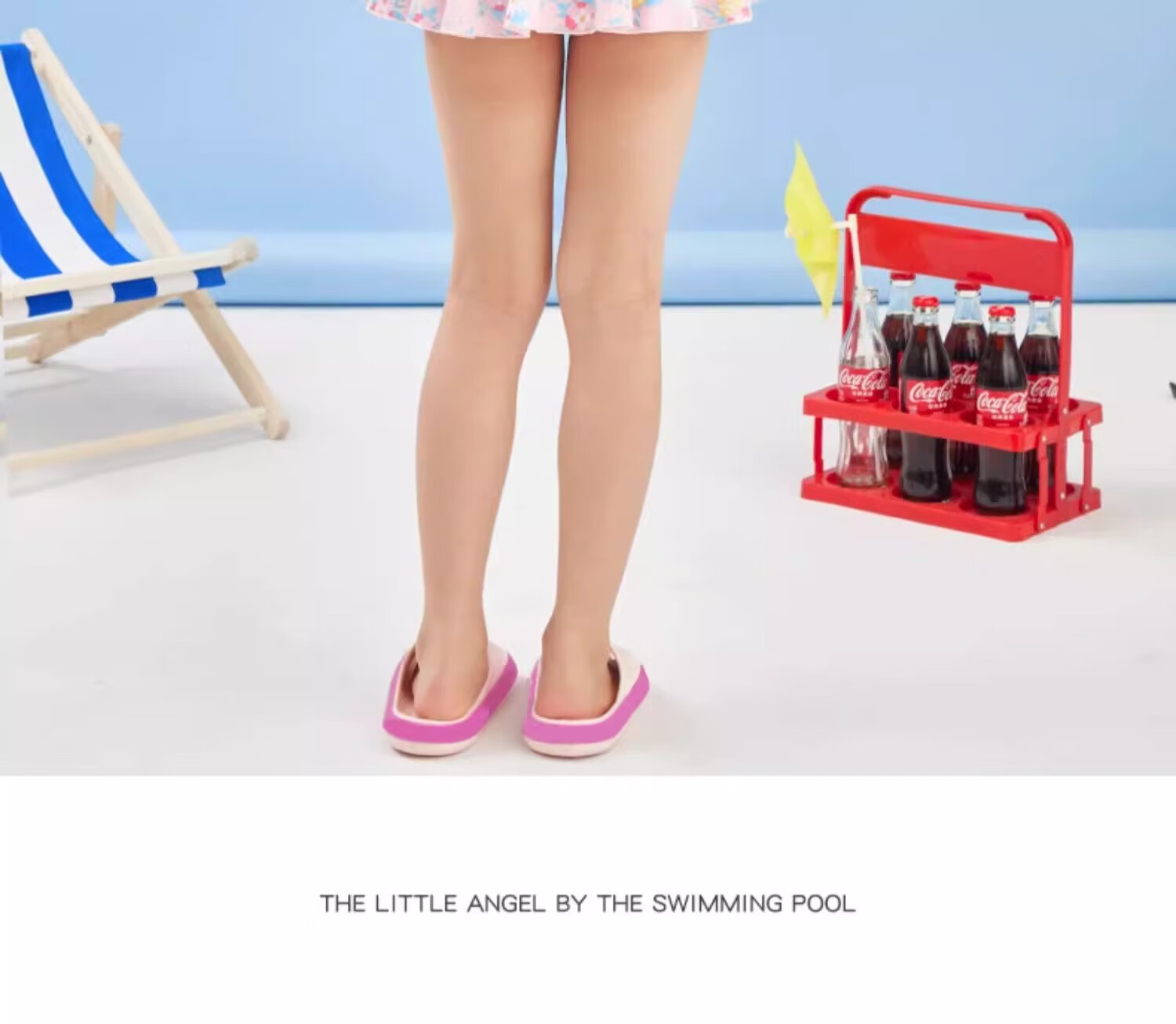 Li-Ning Children's One-Piece Swimsuit, Cute Princess-Style Swimwear for Girls, Sun Protection Swimwear 24